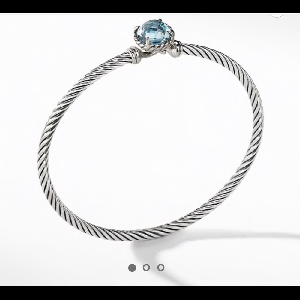 David Yurman Chaletaine Bracelet (Blue Topaz)